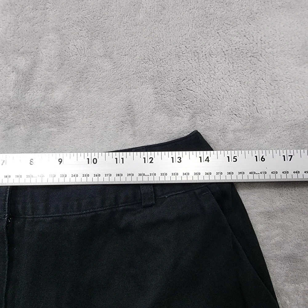 Vintage Briggs New York Shorts Womens 10 Black Bermuda Twill Stretch Preppy